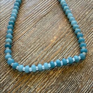 Allie+Bess 
BLUE TURQUOISE COLOR Beaded Necklace